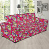 Sugar Skull Skeleton Girly Floral Pirate Pattern Print Sofa Covers-grizzshop