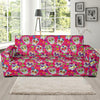 Sugar Skull Skeleton Girly Floral Pirate Pattern Print Sofa Covers-grizzshop