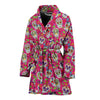 Sugar Skull Skeleton Girly Floral Pirate Pattern Print Women Long Robe-grizzshop