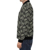 Sugar Skull Skeleton Girly Paisley Pattern Print Men's Bomber Jacket-grizzshop