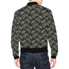 Sugar Skull Skeleton Girly Paisley Pattern Print Men's Bomber Jacket-grizzshop