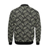 Sugar Skull Skeleton Girly Paisley Pattern Print Men's Bomber Jacket-grizzshop