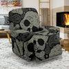 Sugar Skull Skeleton Girly Paisley Pattern Print Recliner Cover-grizzshop