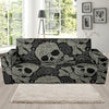 Sugar Skull Skeleton Girly Paisley Pattern Print Sofa Covers-grizzshop