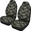 Sugar Skull Skeleton Girly Paisley Pattern Print Universal Fit Car Seat Cover-grizzshop