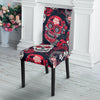 Sugar Skull Skeleton Girly Rose Floral Pattern Print Chair Cover-grizzshop