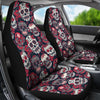 Sugar Skull Skeleton Girly Rose Floral Pattern Print Universal Fit Car Seat Cover-grizzshop