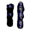 Sugar Skull Teal Pink Print Pattern Muay Thai Shin Guards-grizzshop