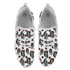 Sugar Skull White Floral Print Pattern White Athletic Shoes-grizzshop