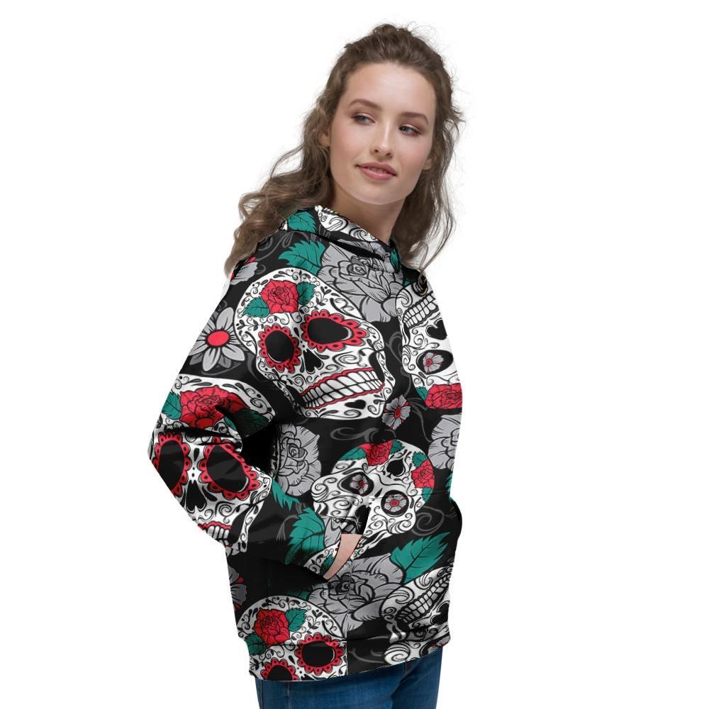 Sugar Skull Women's Hoodie-grizzshop