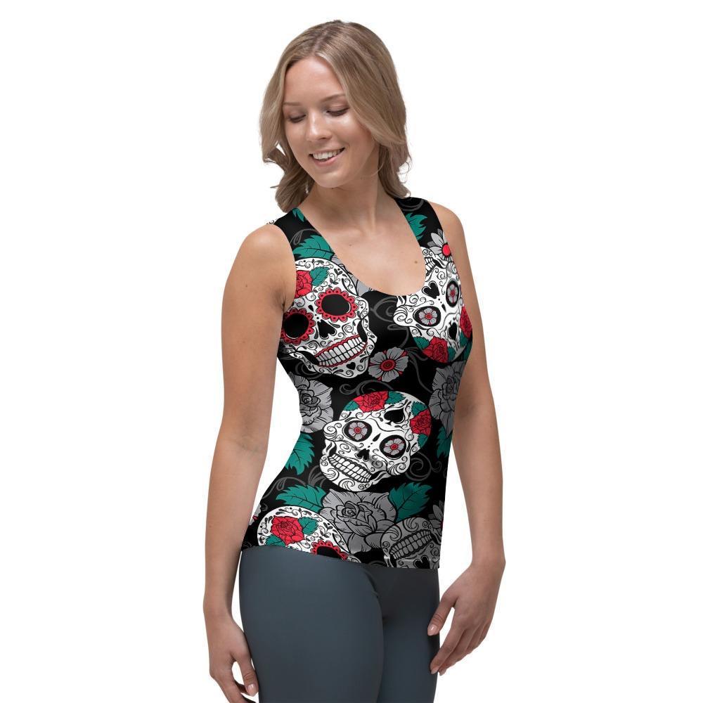 Sugar Skull Women's Tank Top-grizzshop