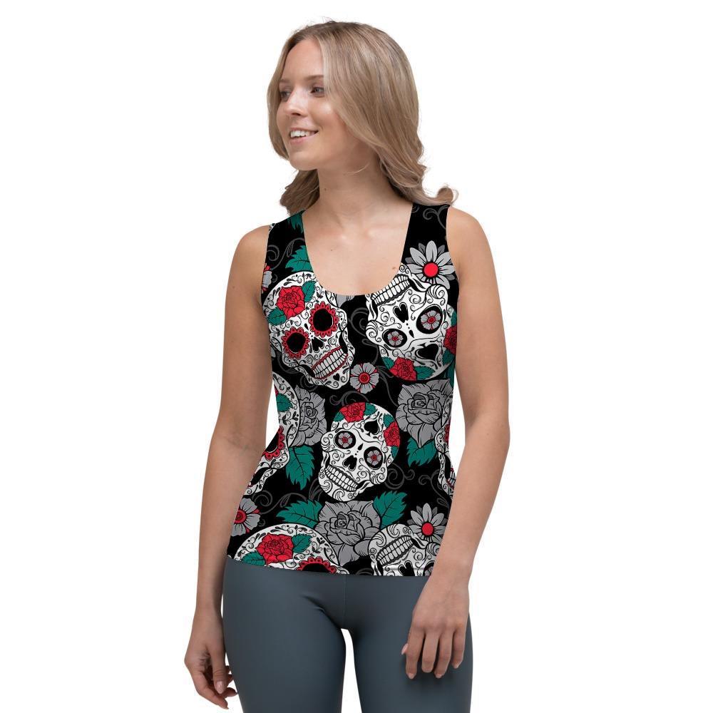 Sugar Skull Women's Tank Top-grizzshop