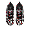 Suits Check Playing Card Print Pattern Black Sneaker-grizzshop