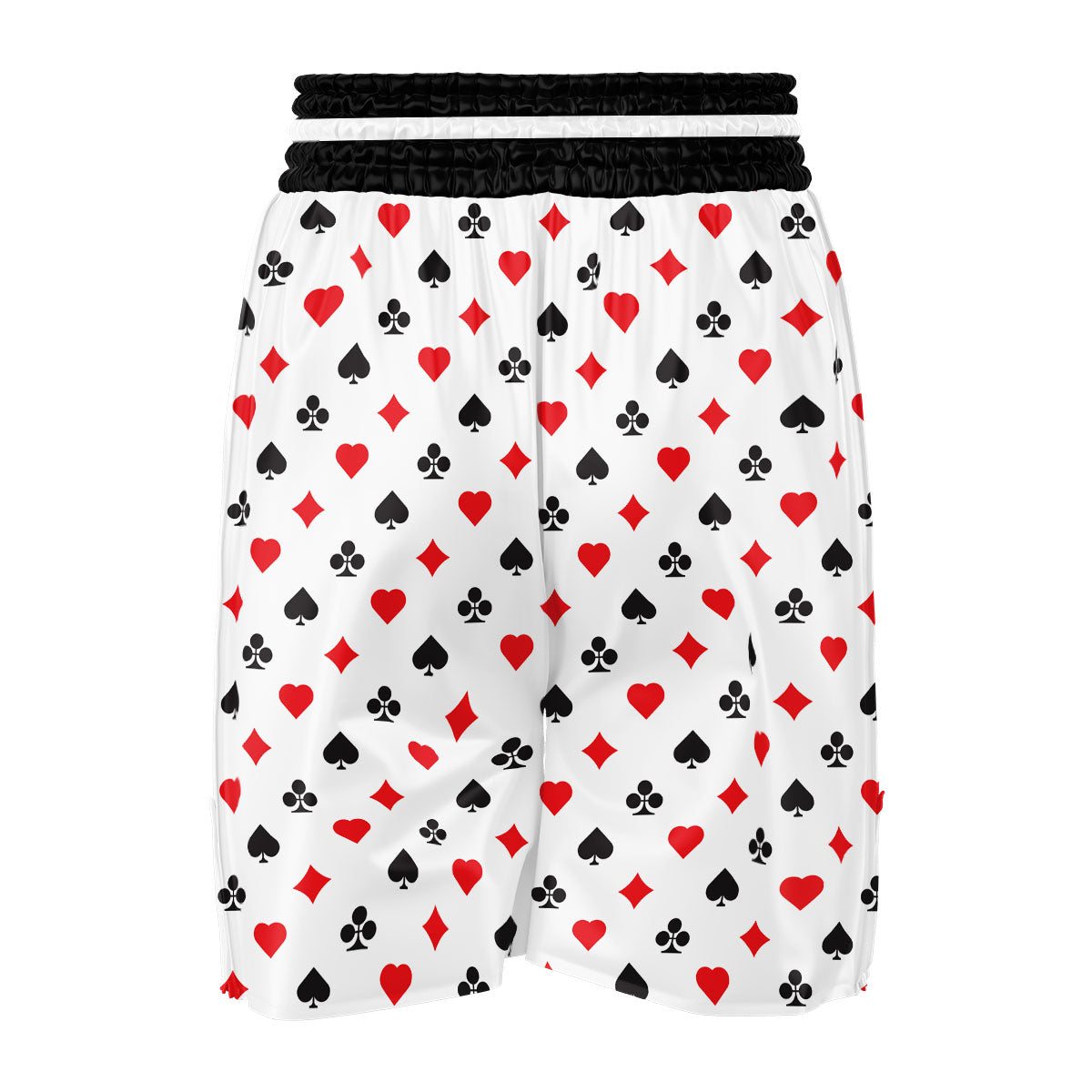 Suits Playing Card Print Pattern Boxing Shorts-grizzshop