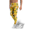 Summer Beach Drawing Print Pattern Men's Leggings-grizzshop