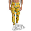 Summer Beach Drawing Print Pattern Men's Leggings-grizzshop