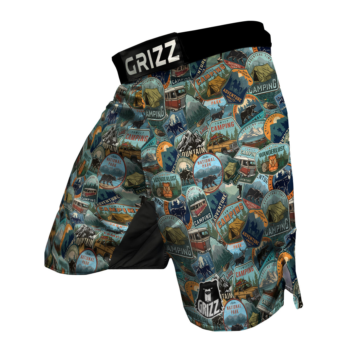 Summer Camping And National Park Print Pattern MMA Shorts-grizzshop