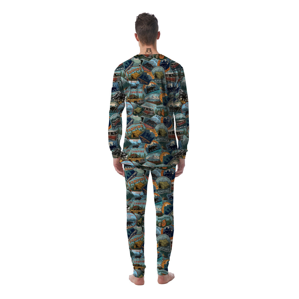 Summer Camping And National Park Print Pattern Men's Pajamas-grizzshop