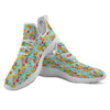 Summer Fruits Tropical Print Pattern White Athletic Shoes-grizzshop