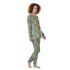 Summer Fruits Tropical Print Pattern Women's Pajamas-grizzshop