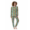 Summer Fruits Tropical Print Pattern Women's Pajamas-grizzshop