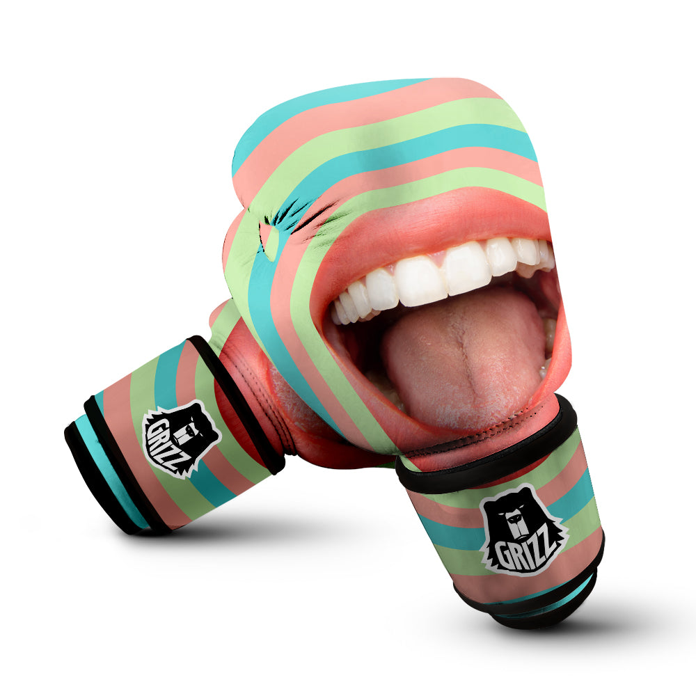 Summer Time Mood Mouth Print Boxing Gloves-grizzshop