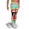 Summer Time Mood Mouth Print Men's Leggings-grizzshop