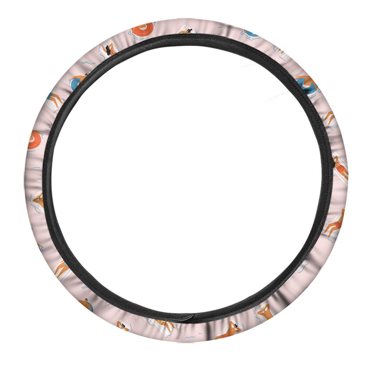 Summer Time Relixing Print Pattern Car Steering Wheel Cover-grizzshop