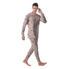 Summer Time Relixing Print Pattern Men's Pajamas-grizzshop