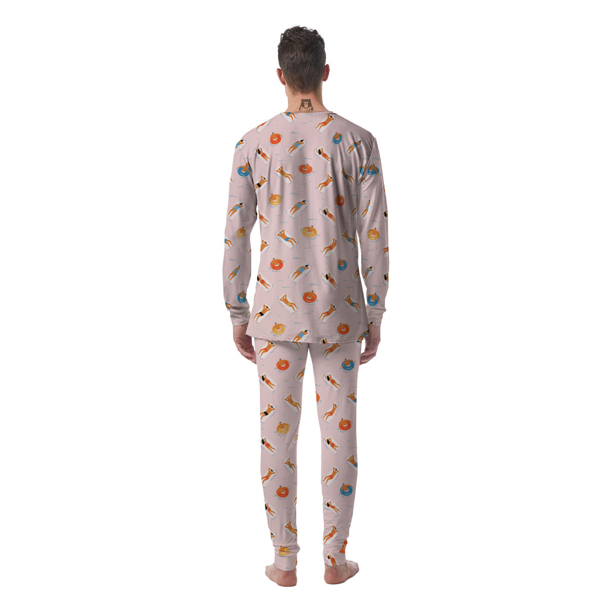 Summer Time Relixing Print Pattern Men's Pajamas-grizzshop