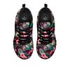 Summer Tropical Print Pattern Black Sneaker-grizzshop