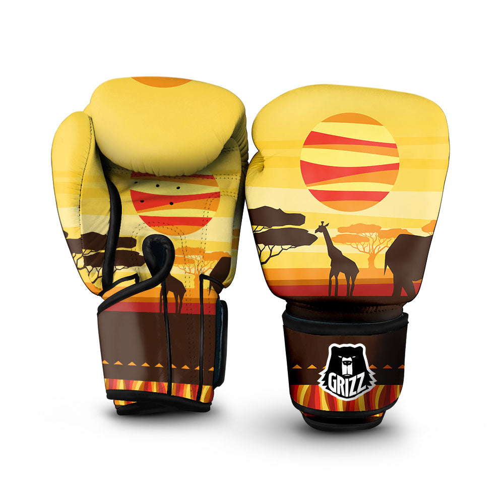 Sun African Print Boxing Gloves-grizzshop
