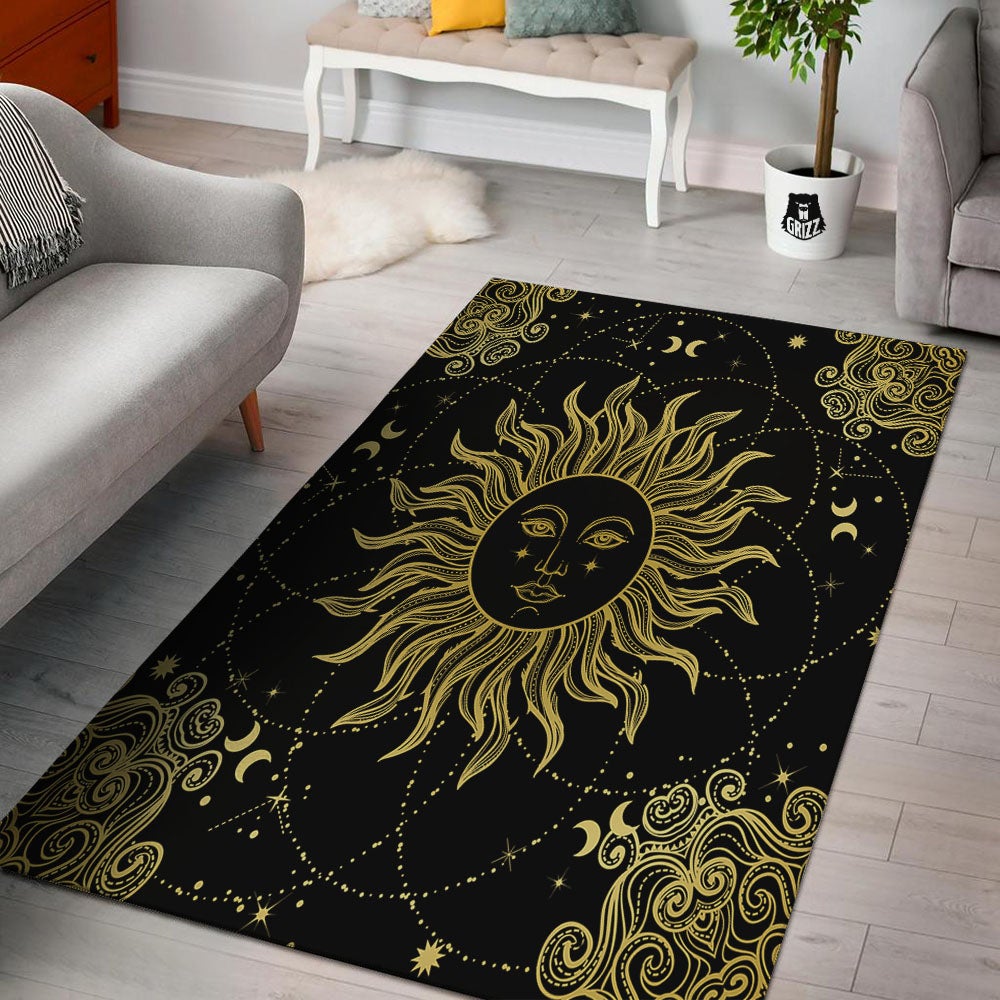 Sun Celestial Vintage Print Floor Mat-grizzshop