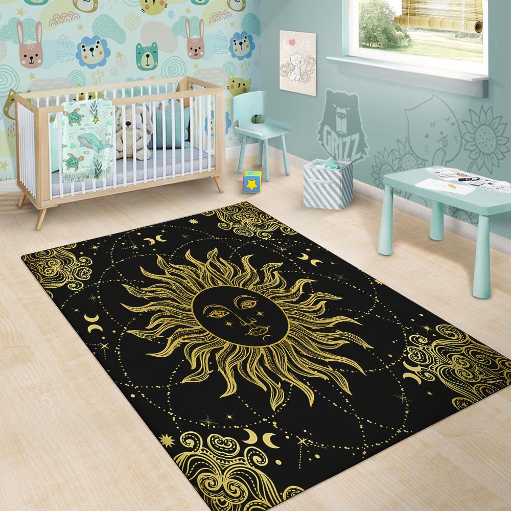 Sun Celestial Vintage Print Floor Mat-grizzshop
