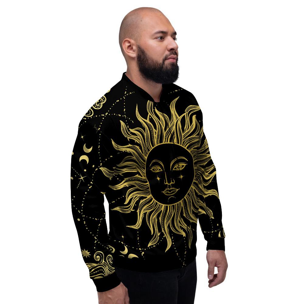 Sun Celestial Vintage Print Men's Bomber Jacket-grizzshop