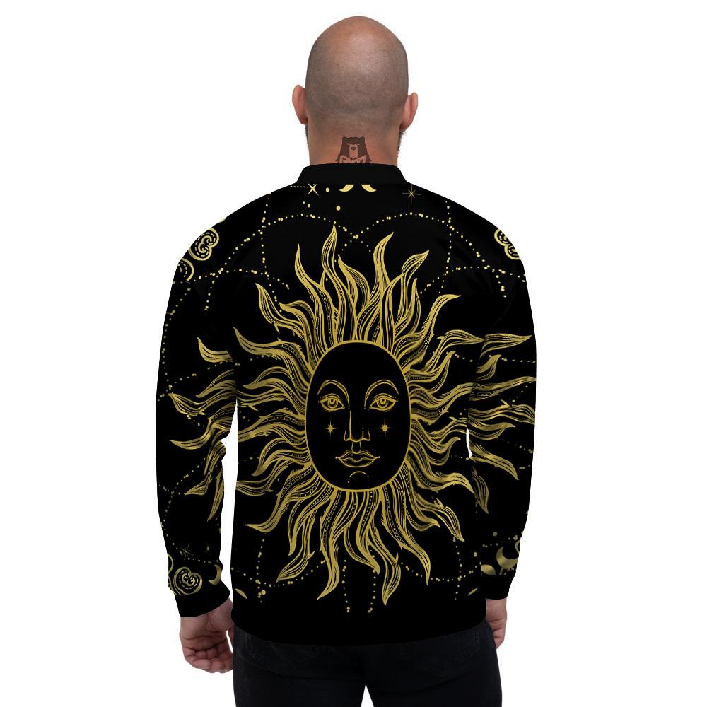 Sun Celestial Vintage Print Men's Bomber Jacket-grizzshop
