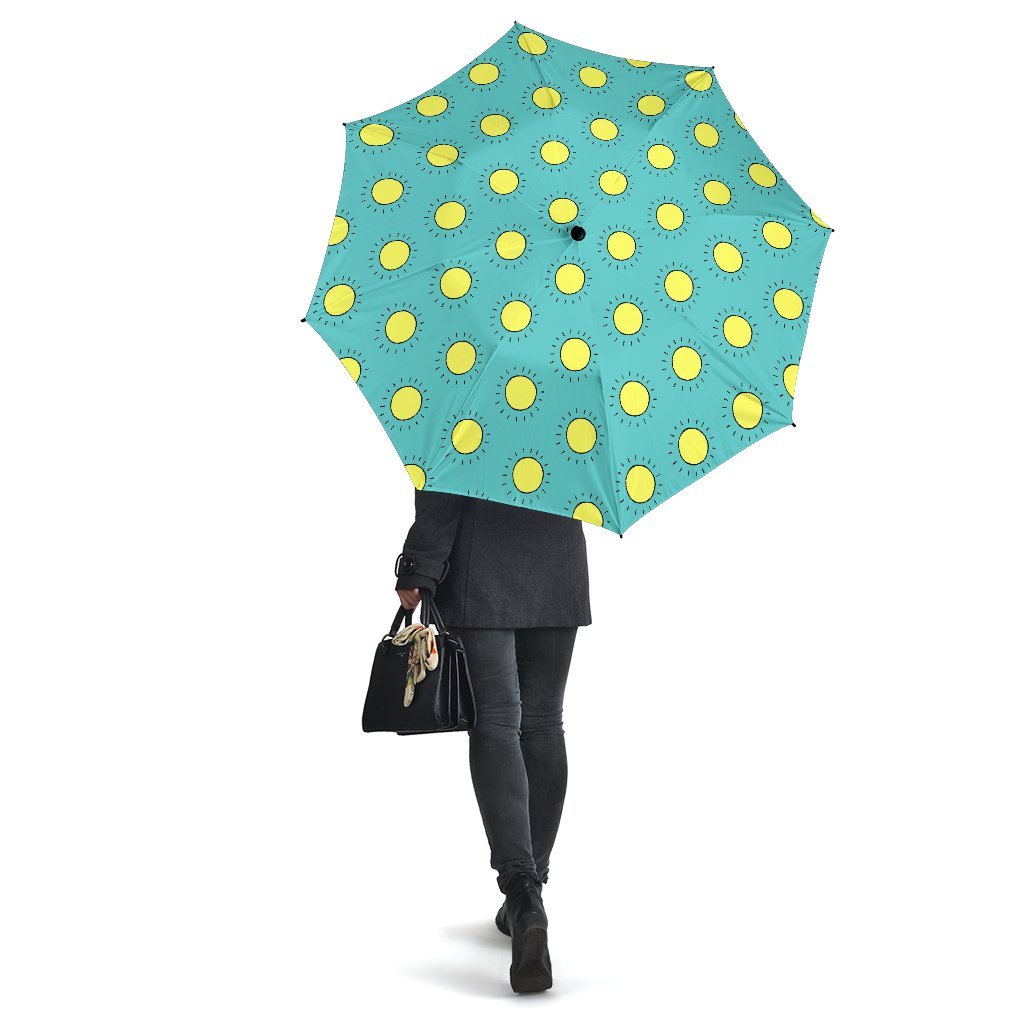 Sun Cute Pattern Print Automatic Foldable Umbrella-grizzshop