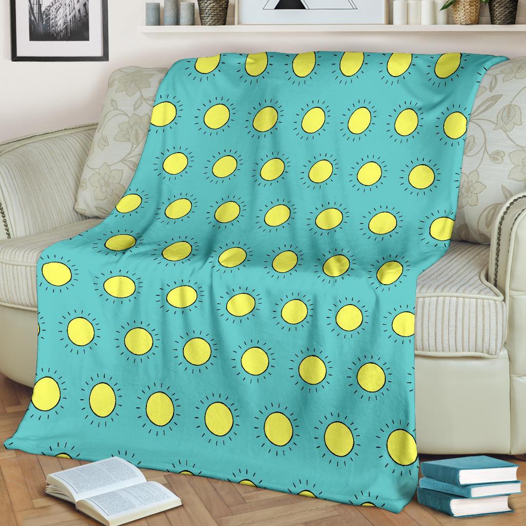 Sun Cute Pattern Print Blanket-grizzshop