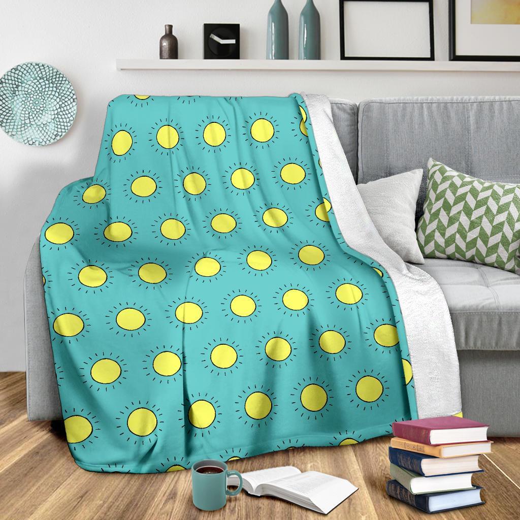 Sun Cute Pattern Print Blanket-grizzshop