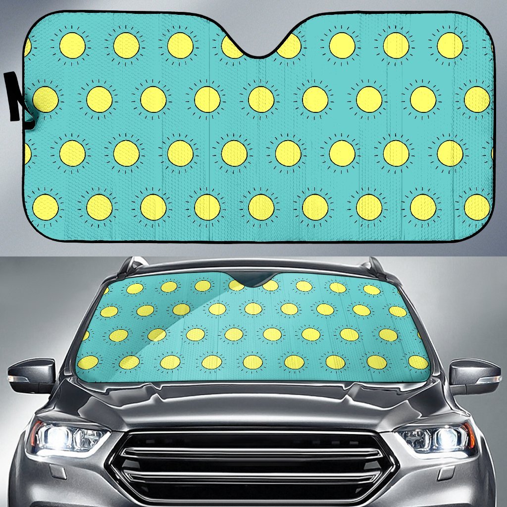 Sun Cute Pattern Print Car Sun Shade-grizzshop