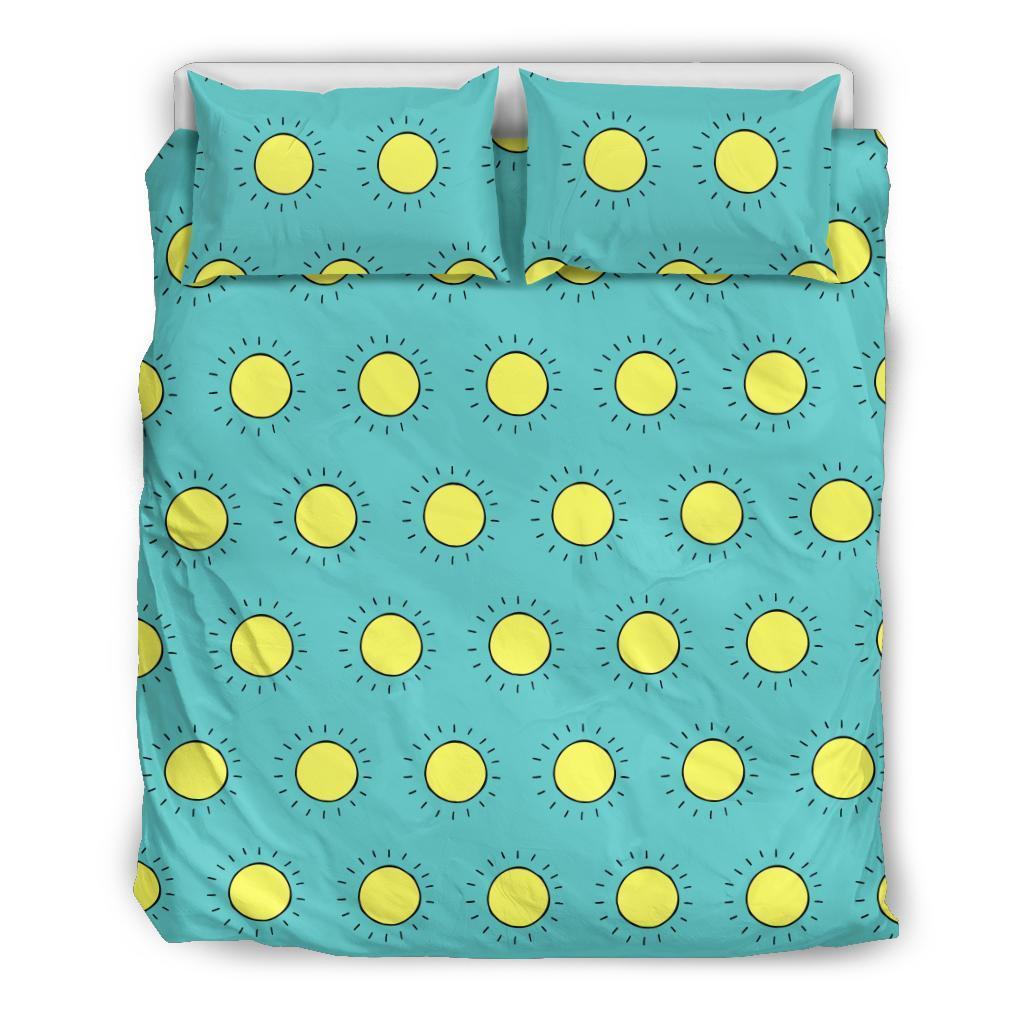 Sun Cute Pattern Print Duvet Cover Bedding Set-grizzshop