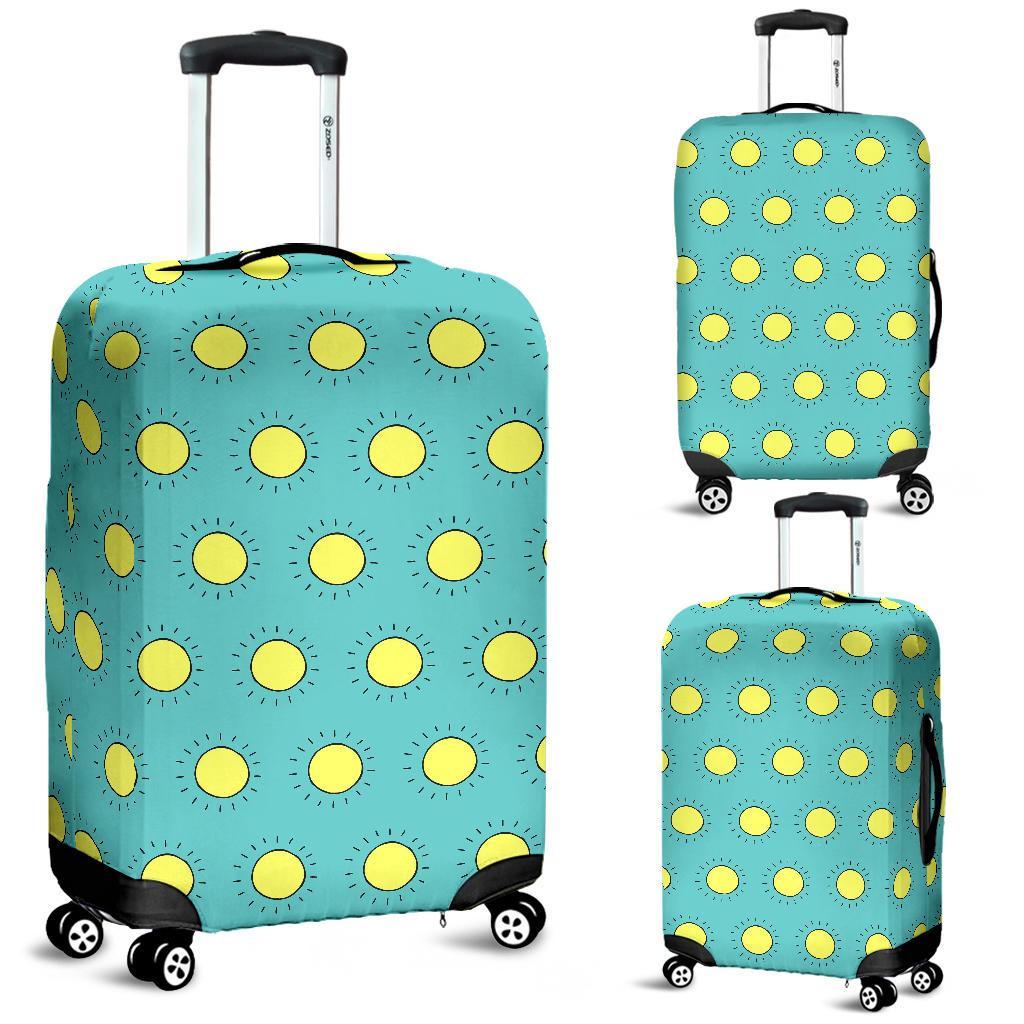 Sun Cute Pattern Print Luggage Cover Protector-grizzshop