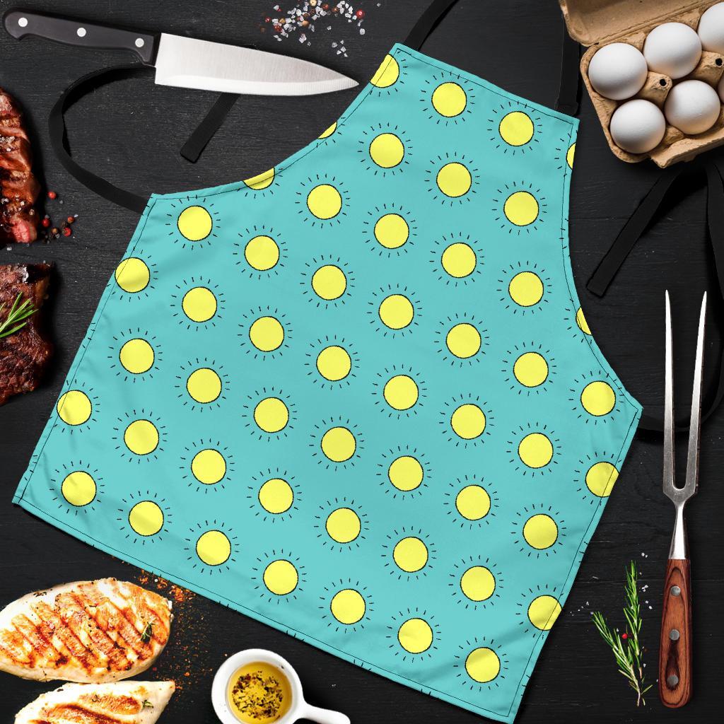 Sun Cute Pattern Print Men's Apron-grizzshop