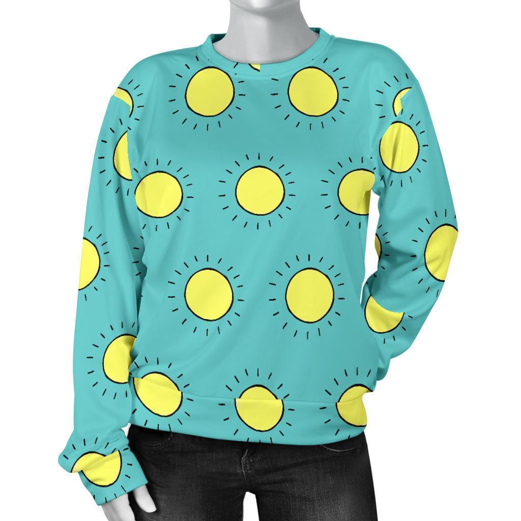 Sun Cute Pattern Print Women's Sweatshirt-grizzshop