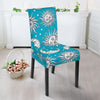 Sun Moon Blue Pattern Print Chair Cover-grizzshop