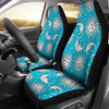 Sun Moon Blue Pattern Print Universal Fit Car Seat Covers-grizzshop