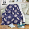 Sun Moon Celestial Pattern Print Blanket-grizzshop