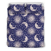 Sun Moon Celestial Pattern Print Duvet Cover Bedding Set-grizzshop