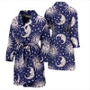 Sun Moon Celestial Pattern Print Men Long Robe-grizzshop