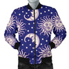 Sun Moon Celestial Pattern Print Men's Bomber Jacket-grizzshop